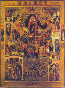 Рождество Христово с пр. Дием и Евдокией на полях, Гуслицы XIX век